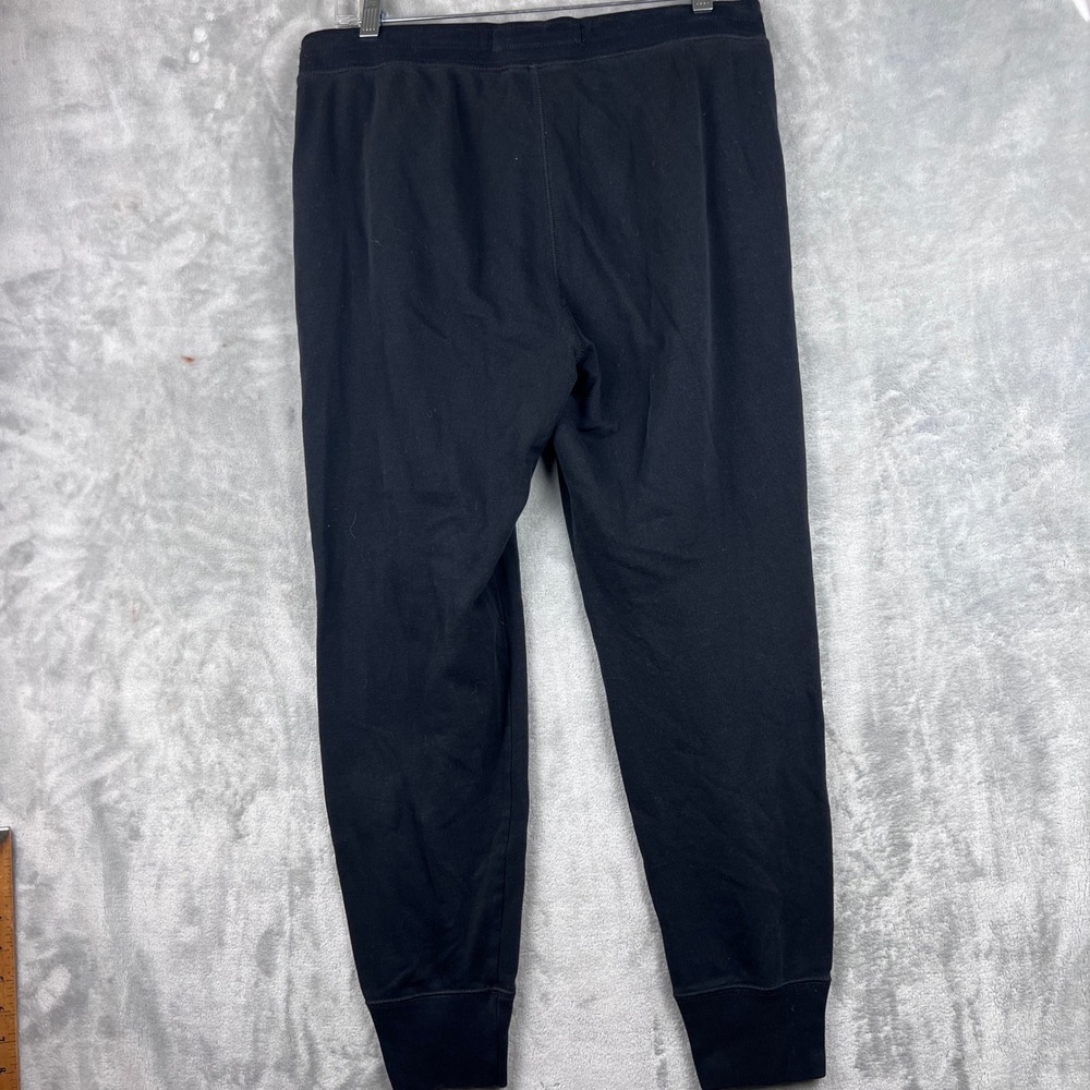 Abercrombie & Fitch Mens Medium Black Fleece Jogger Sweatpants Embroidered Logo - Picture 7 of 10